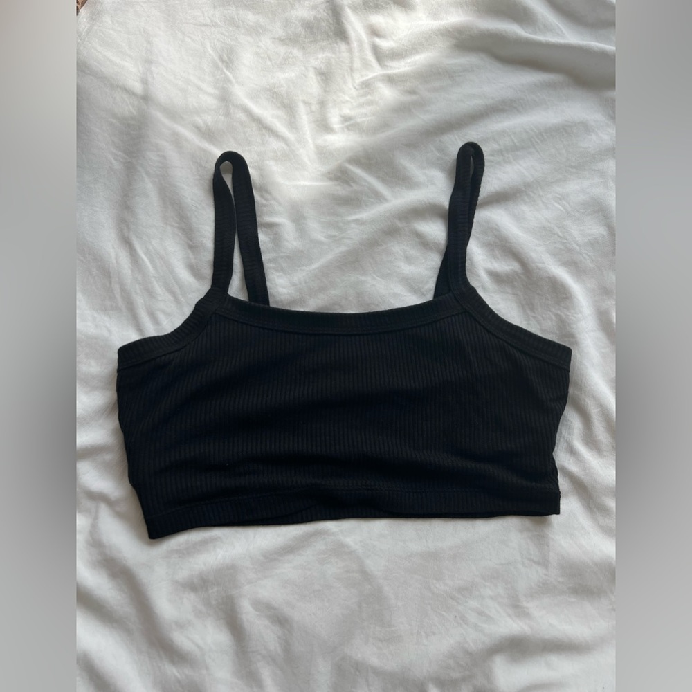 Alo yoga ribbed bra bralette crop tank